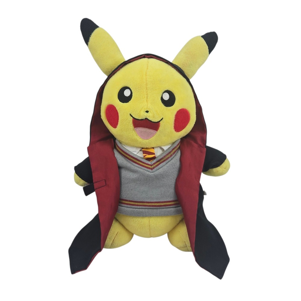 Build-A-Bear Pokémon Pikachu Plush Harry Potter Gryffindor Outfit 16" NO SOUND